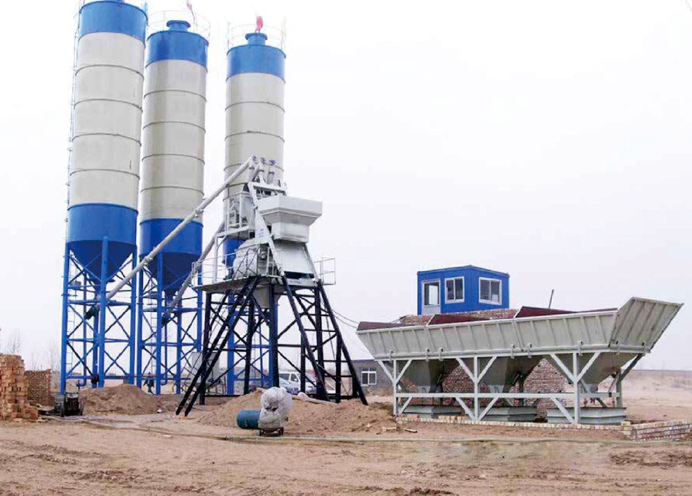 HZS60 concrete batching plant